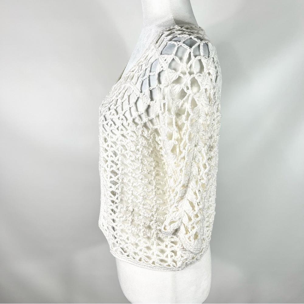 Dress Barn Open Weave Net Style Cardigan - Picture 3 of 7